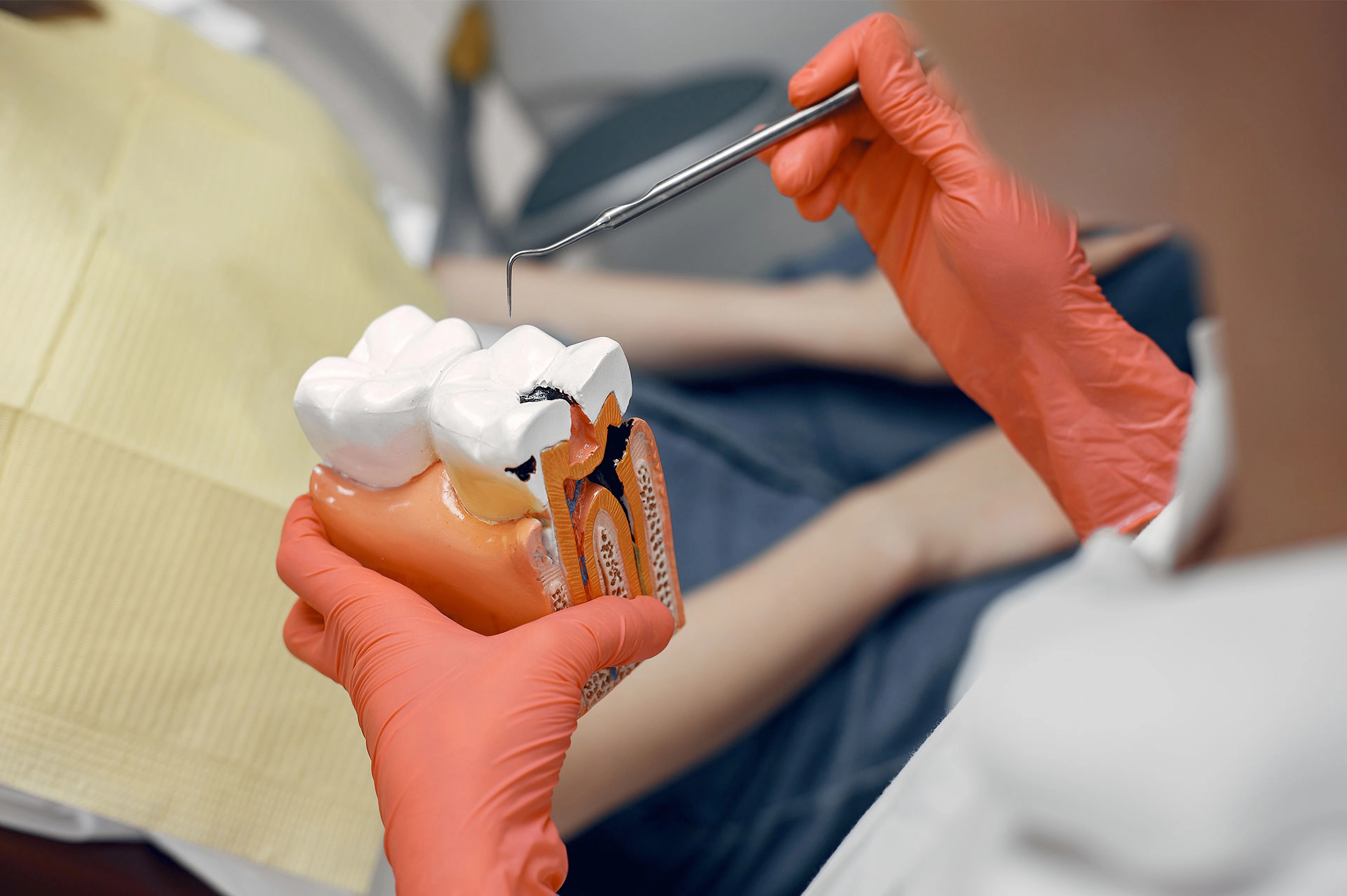 Макет для лікування зубів у клініці ViraDenta в Стамбулі