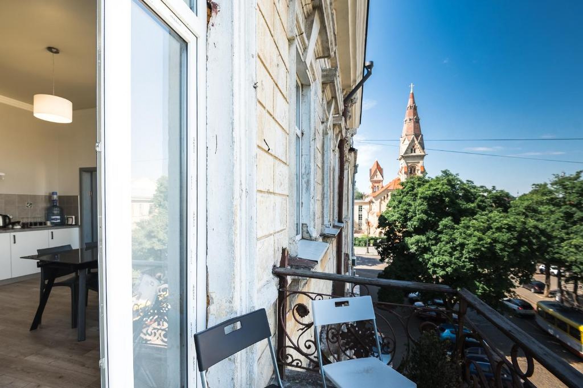 Вид із вікна в готелі Rooftop-2021 Одеса Україна